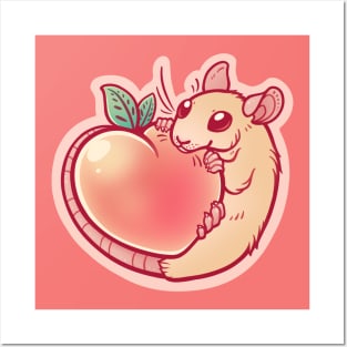 Peachy Rat Posters and Art